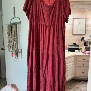 Dark Rose Maxi Dress
